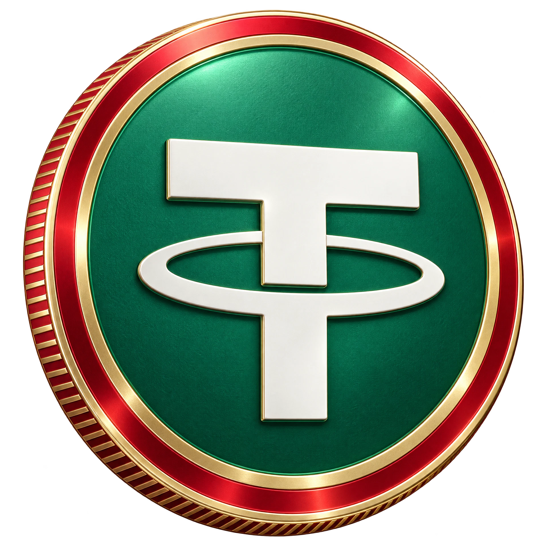 Green stablecoin symbol